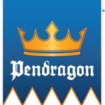 A golden crown over the word Pendragon